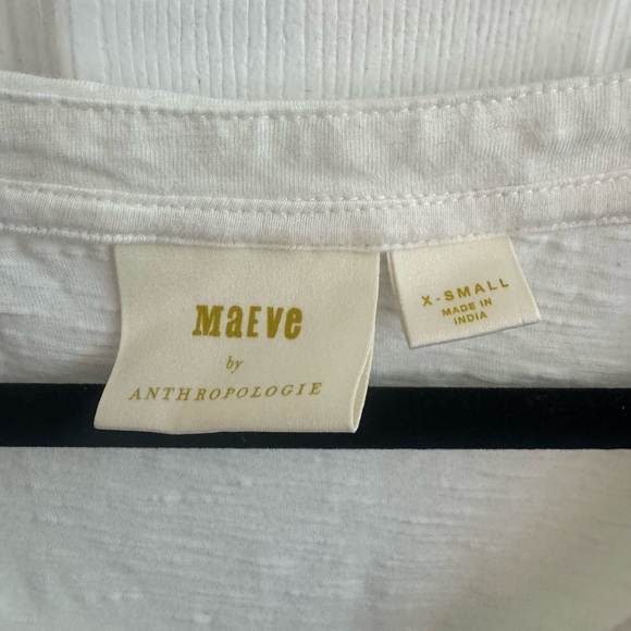 ANTHROPOLOGIE • MAEVE V- Neck Cotton Trapeze Tank Size XS *LIKE NEW* - Picture 4 of 6